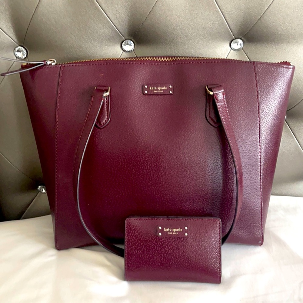 Kate Spade ♠️ Tote Handbag with Matching Wallet